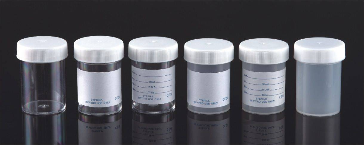 Universal Container Lab 60ml Universal Container printed label polystyrene